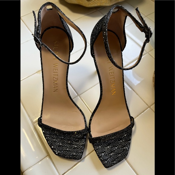 Stuart Weitzman Amelina Metallic Sandals size 8 - Picture 3 of 14